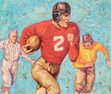 スポーツ Painting - アメリカンフットボール 14 印象派